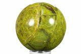 Polished Green Opal Sphere - Madagascar #290926-1